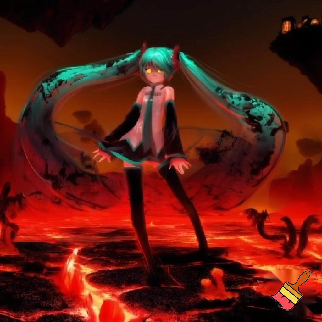 Miku in the Nether