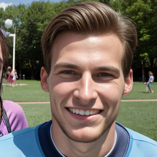 Goretzka and Vanessa at the park 