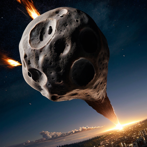 A meteor smashing into seattle