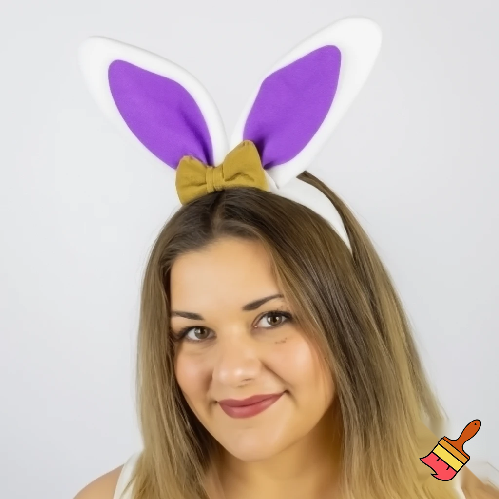 Easter top hat headband Easter bunny headband, purple and white with gold Easter top hat headband and fabric velvet and fabric velvet top head headband top hat headband