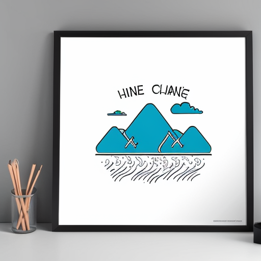 climate change poster half destroyed and witherd