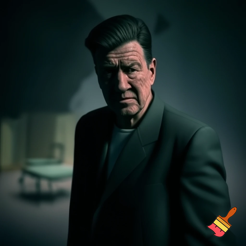 generate a inspired image of David Lynch