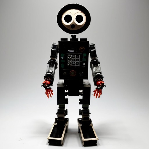 tony the puppet in a mech suit