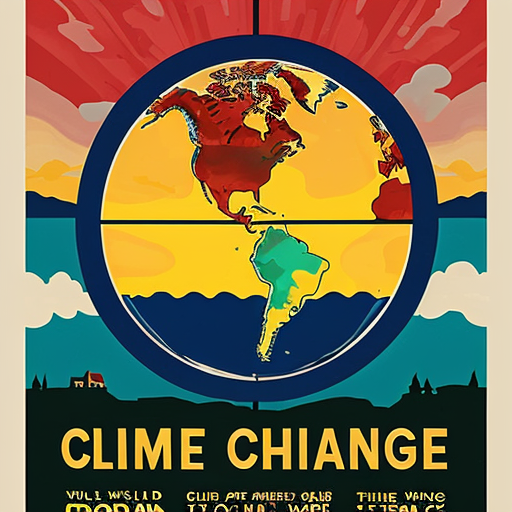 poster for the world climate change
