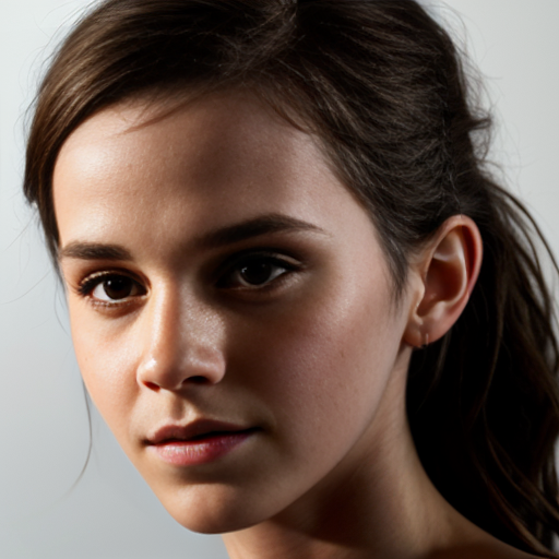 Emma Watson shot in the forehead