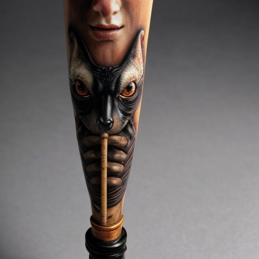 A witches walking stick metric walking stick