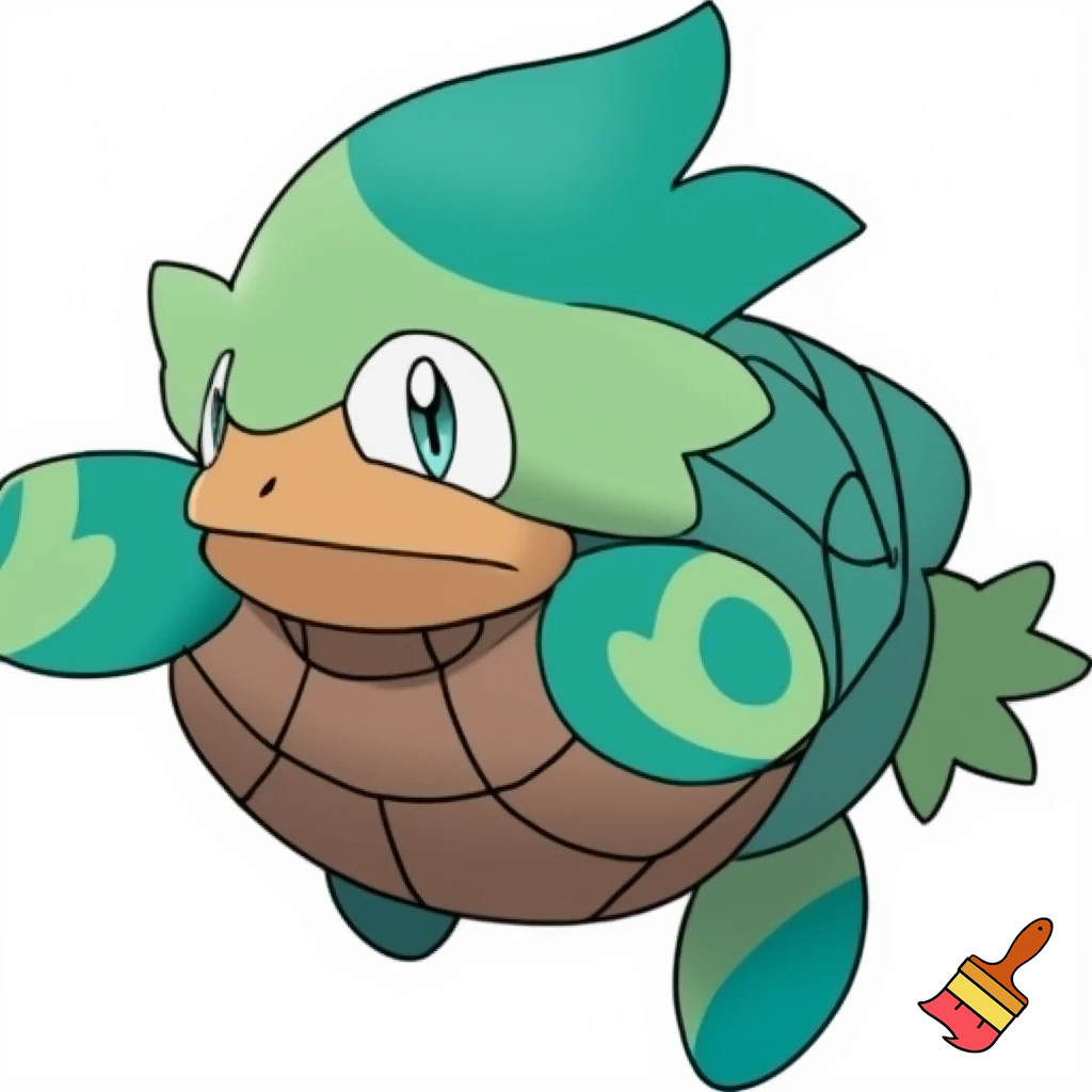 soinc style turtle pokemon squritle fusion fusion