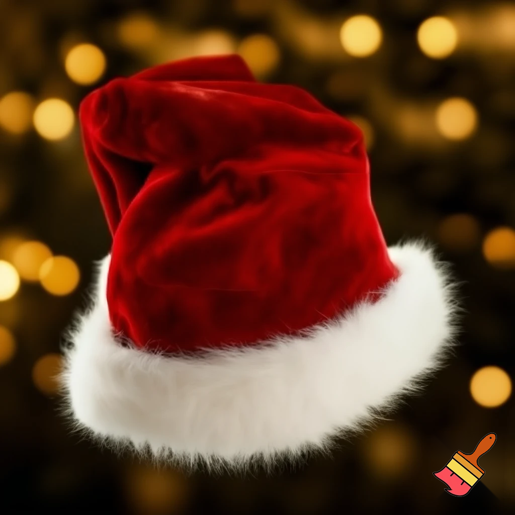 Christmas hat, Santa Claus hat velvet hat offensive hat