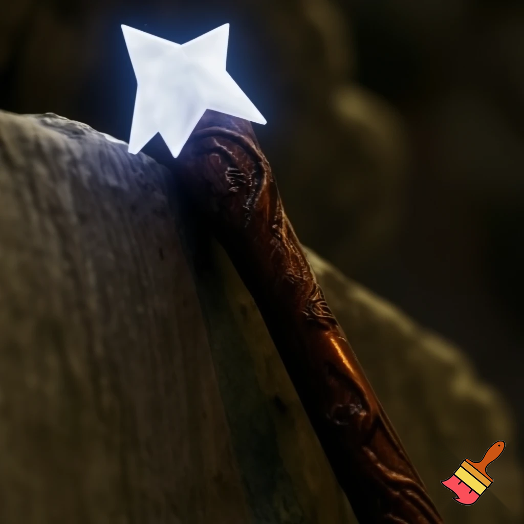 Magic walking stick with a star💫🌟⭐️🌠