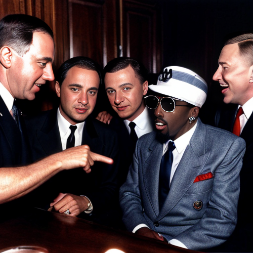 Jeffery epstein, Adolf hitler, sean diddy combs, stephen hawking, charlie kirk and donald trump having party at mansion