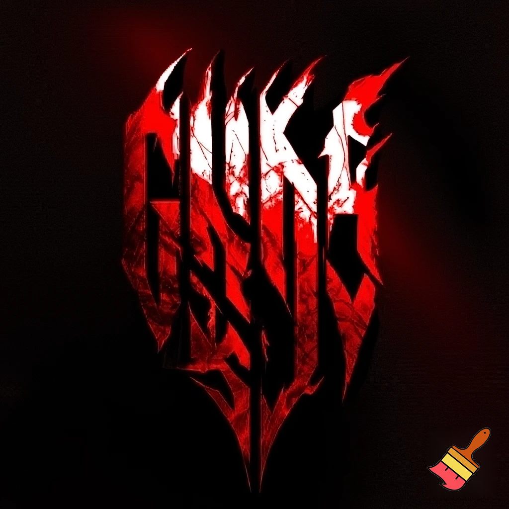 Сделай красиво в агрессивном стиле (используя преимущественно чёрный, красный, белый цвета) логотип названия клана: ARDENT FURY (очень важно использовать именно такое название, в соответствии буква в букву)