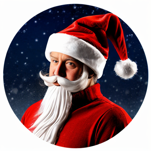 Christmas wizard hat red Santa Claus hat