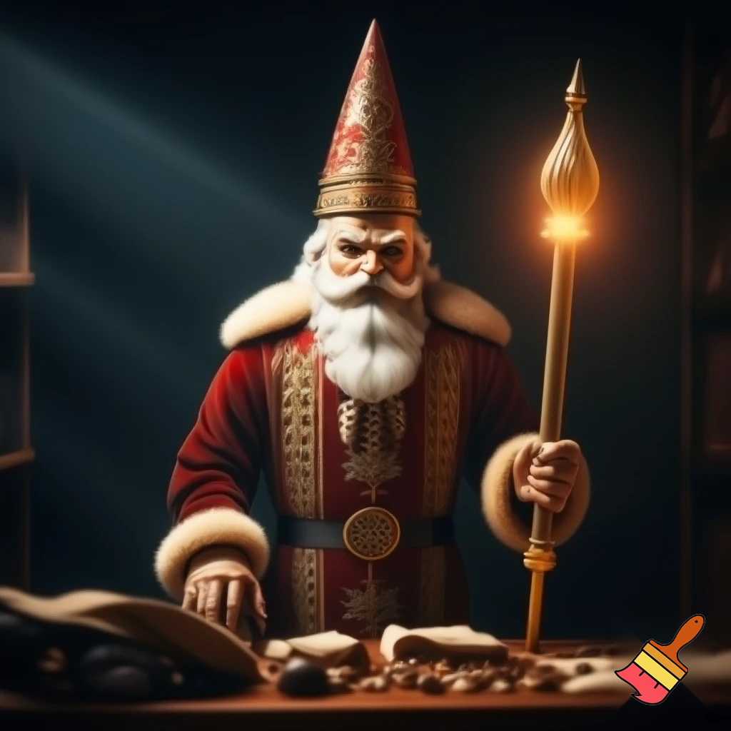 Nutcracker wizard boss one Santa Claus bossy when