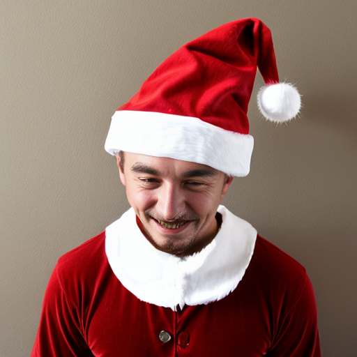 Christmas wizard hat red Santa Claus hat