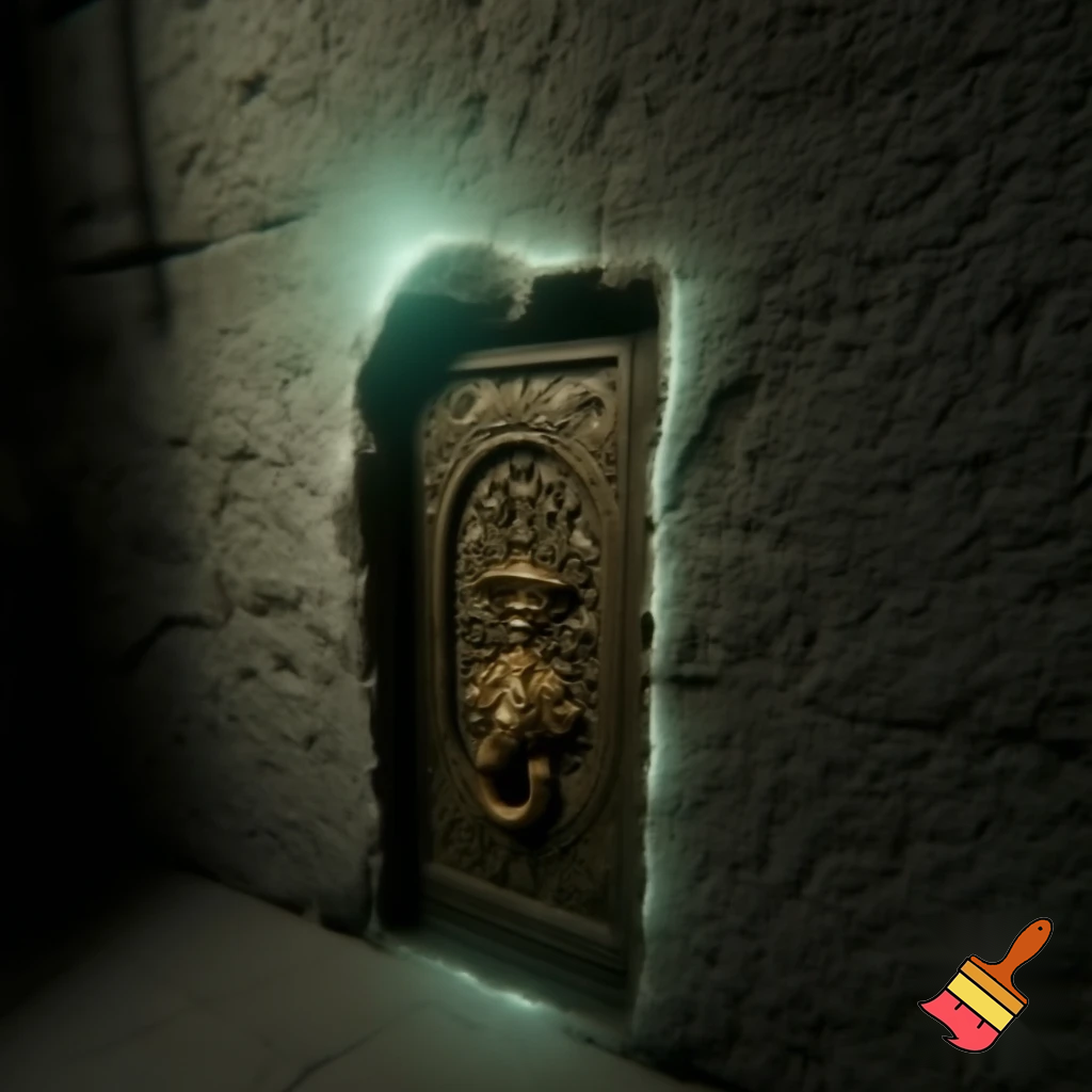 A magic door in the hole in the wall