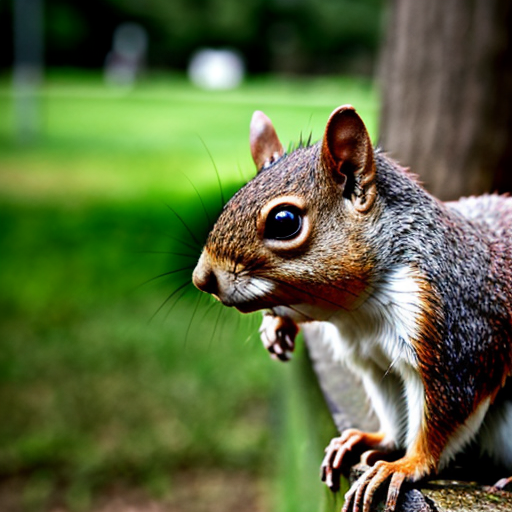 a squirrel say here in a school