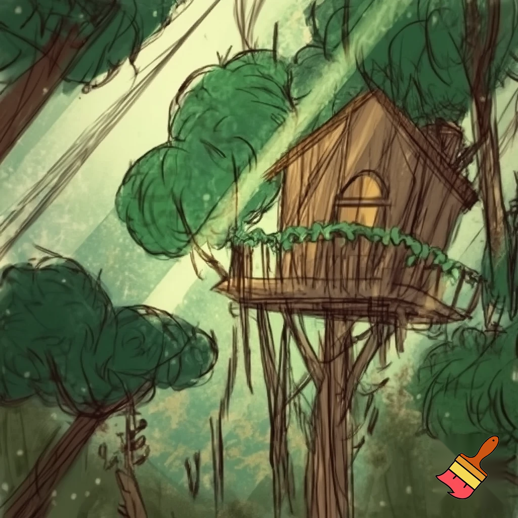 Treehouse in a sketchy woods 