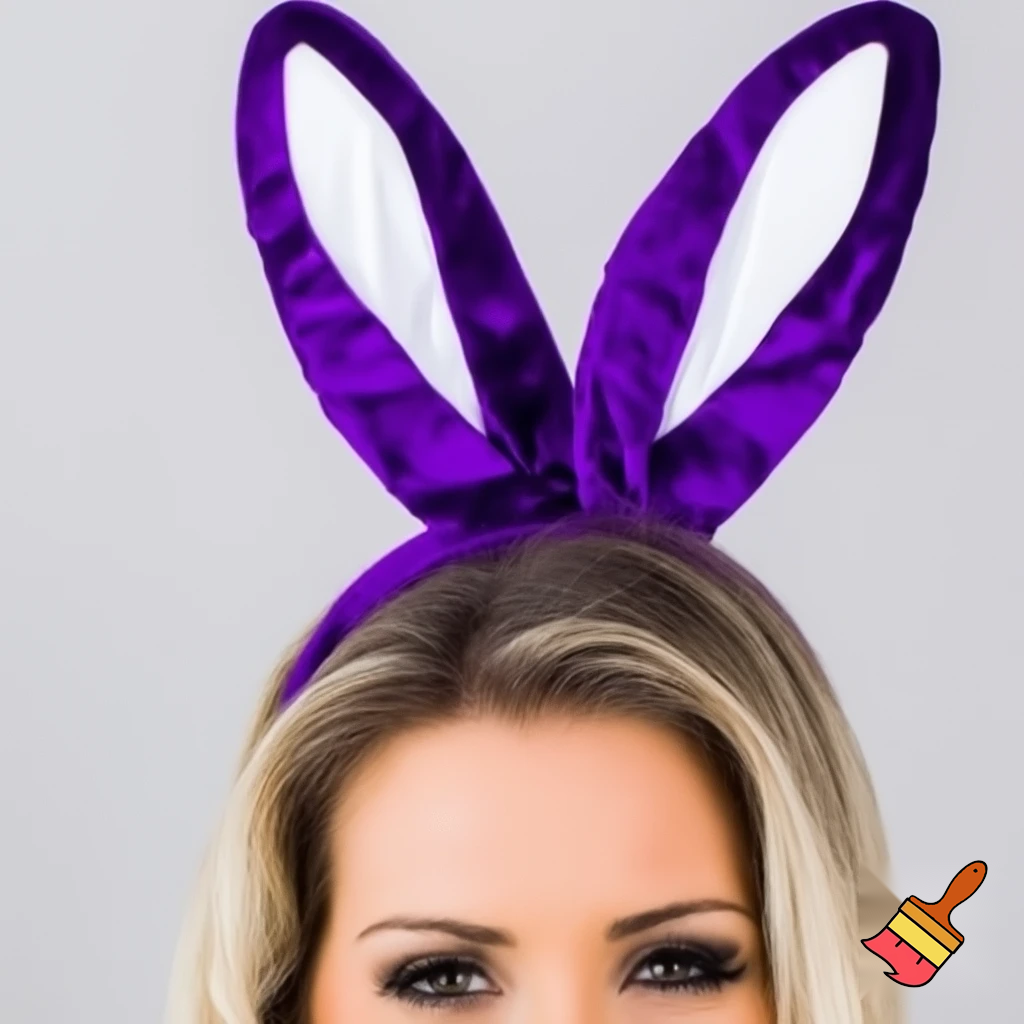 Easter bunny headband, top hat, Easter hat headband, top hat, purple and white, purple and white velvet top hat