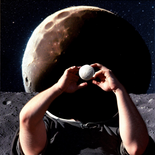 mr bean eating the moon