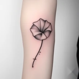 september birth flower tattoo