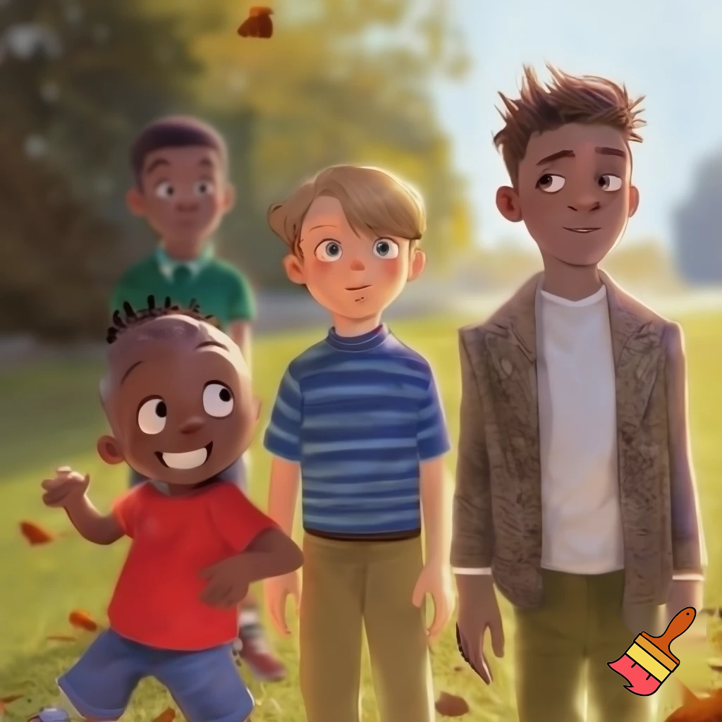 make a black boy that is small make a polish boy make a egnglish skniiy boy make a english boy and also make a black boy