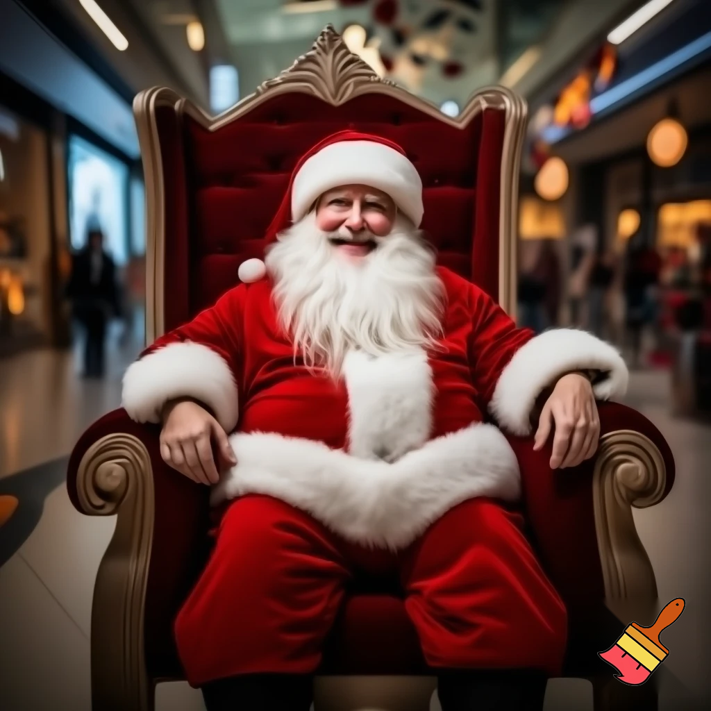 Santa Claus chair💫🌠⭐️🌟 Santa Claus shopping centre shopping centre chair Santa Claus chair