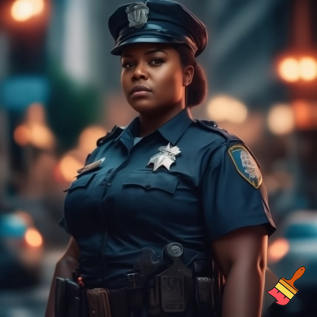 Plus size female police