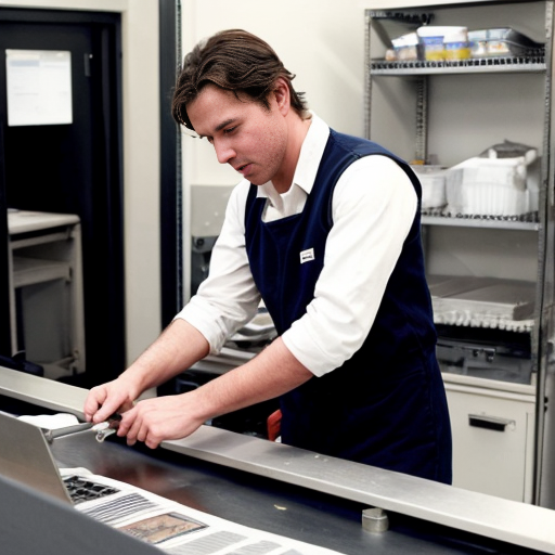 A famous person doing a normal job
