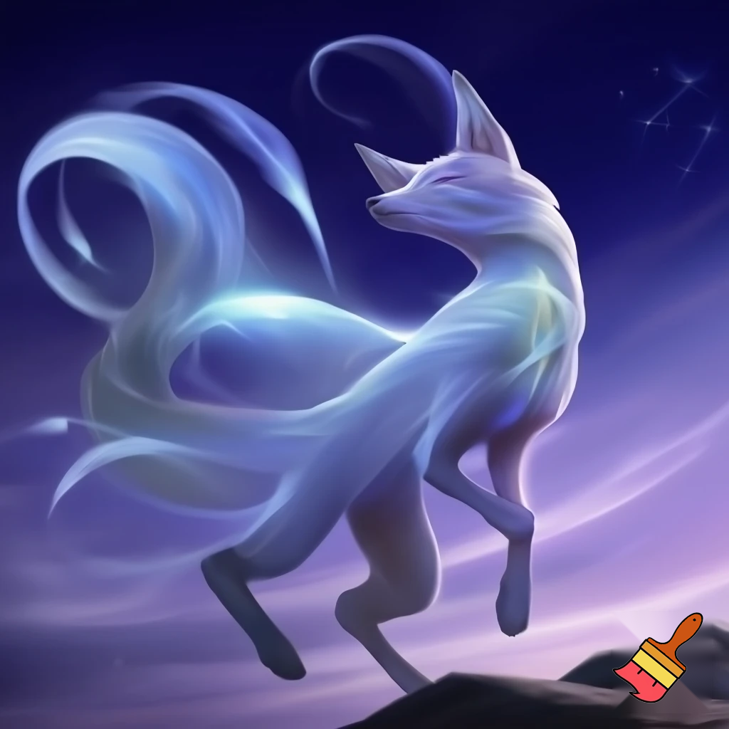 Fantasi ræv lavet af vind