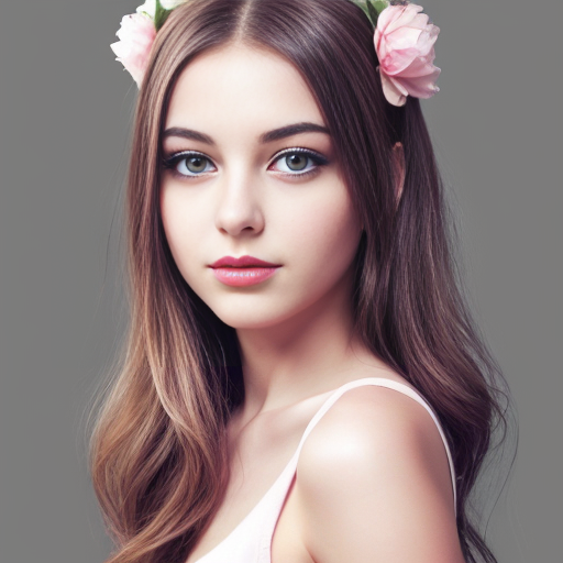 generate a extremely pretty looking girl image  