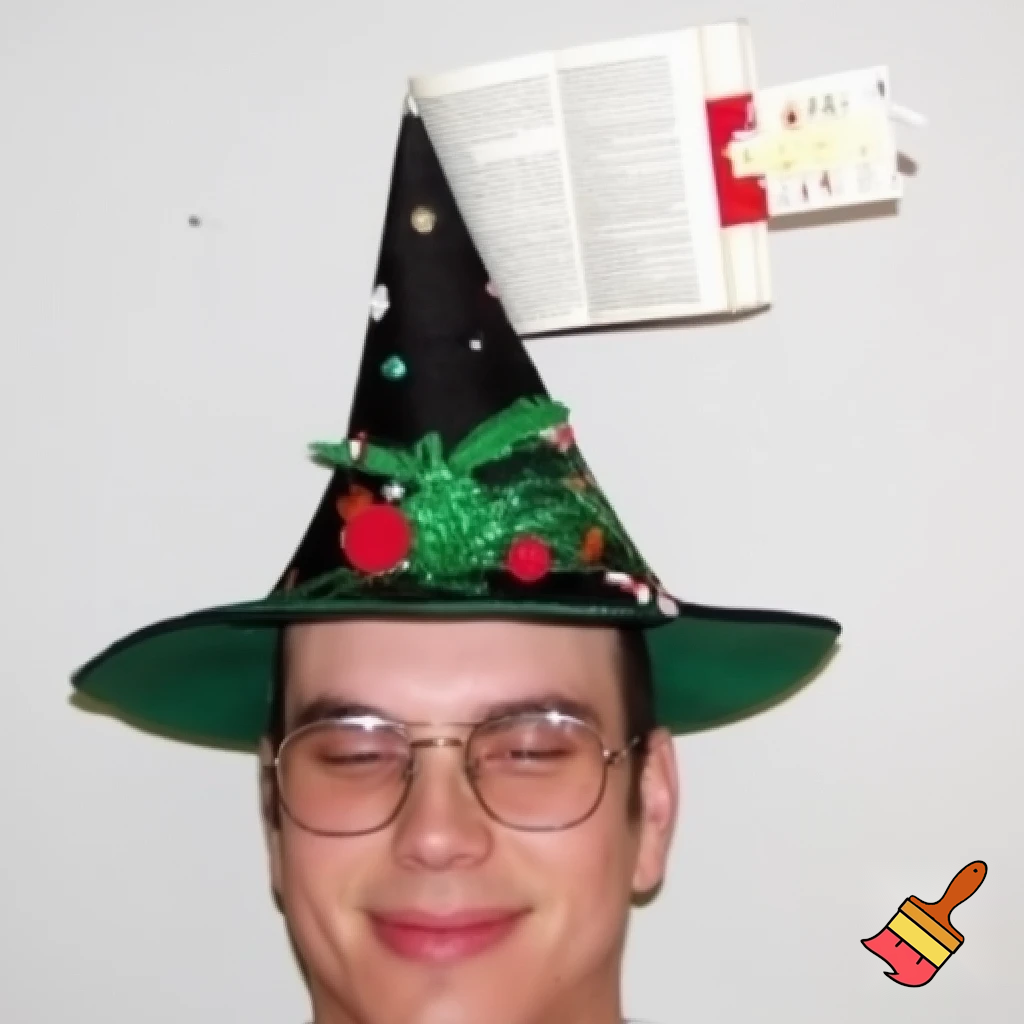 Christmas wizard hat read