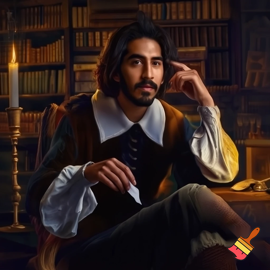 dev patel as William Shakespeare