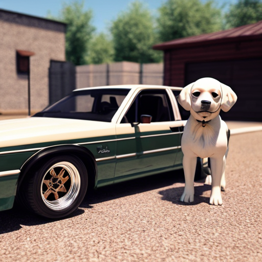Make a dog with a fox body and make the dog outside and make it realistic