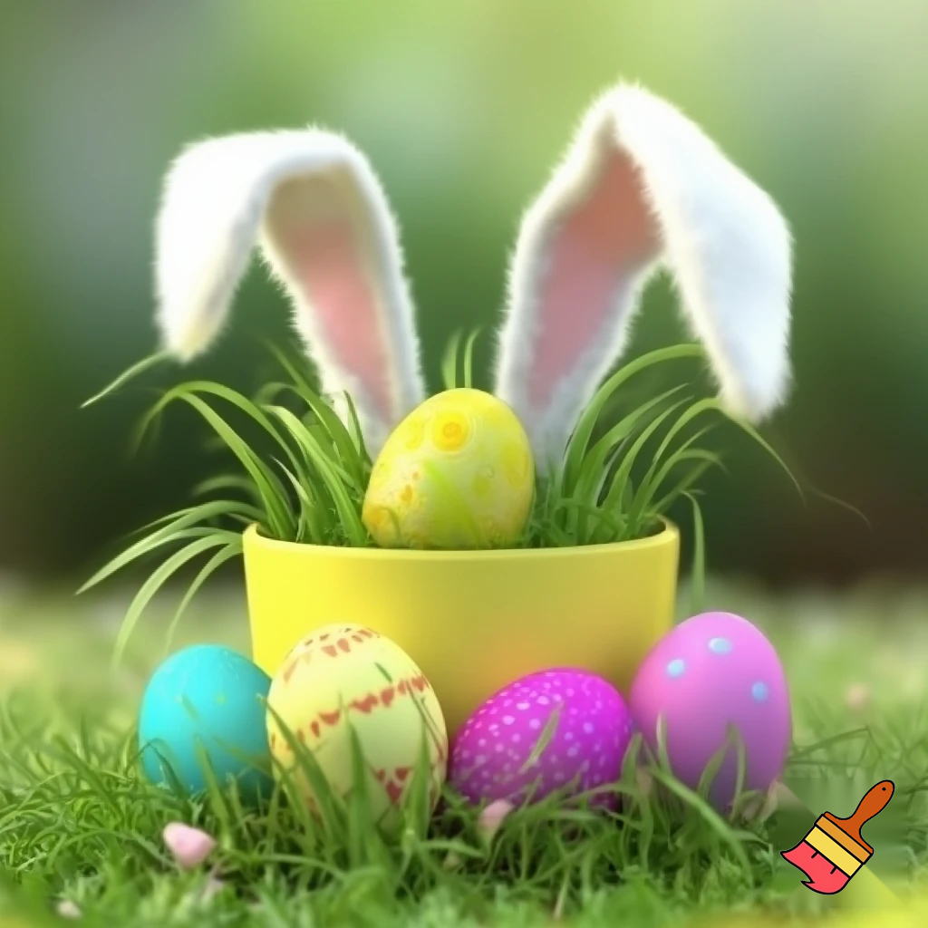 Easter ball top top hat is Easter bunny ears headband top hat