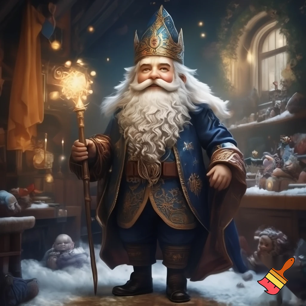 A wizard Nutcracker Santa Claus Nutcracker