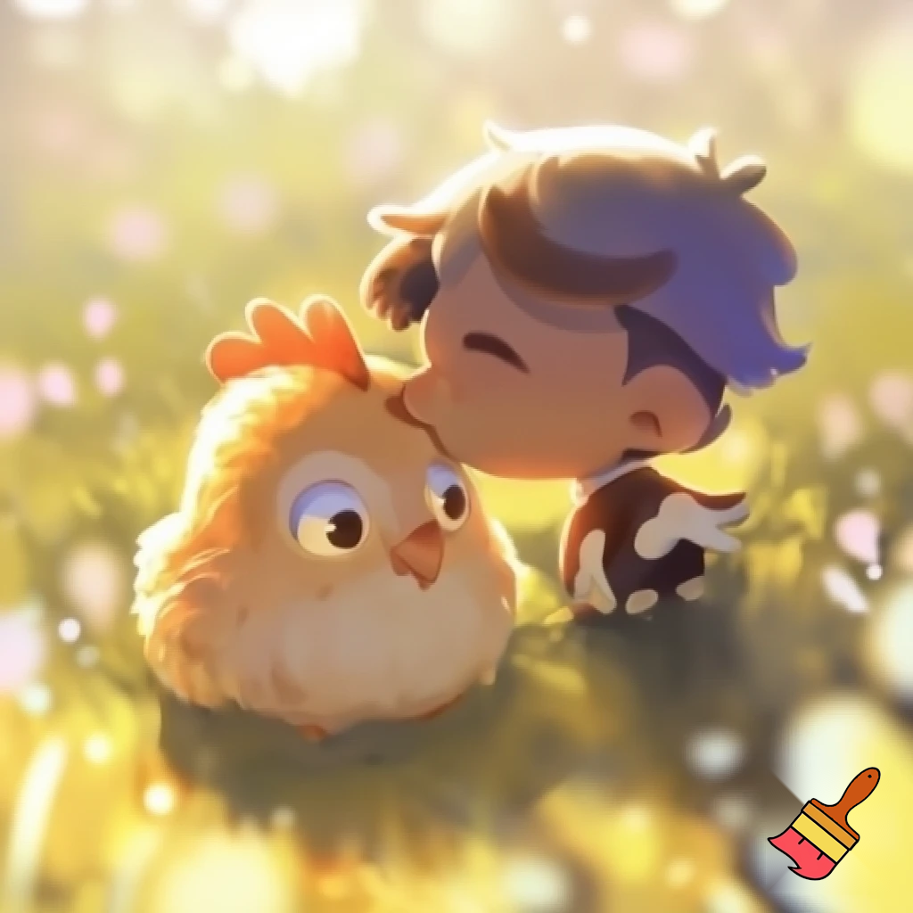 martinxu besando a pollo