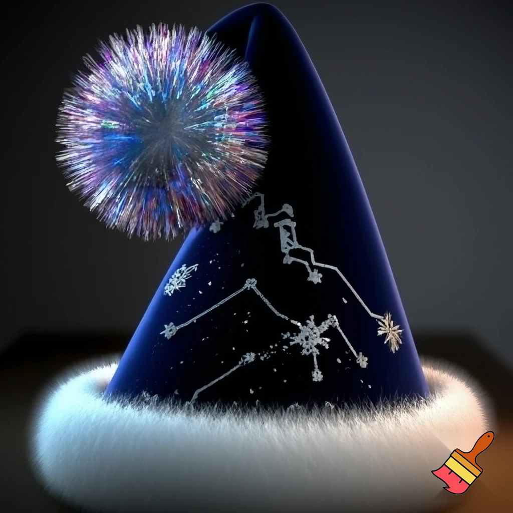 A wizard Christmas hat