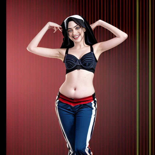 90's disney's 2d aladdin style comic dark blue background and panels of panel 1 a black and red striped cobra slithering then it hears music while it's hood is up which triggers the loop of it's body. 
Panel 2 and eventually the black and red striped cobra transforms into Harley Quinn barefoot with black and red striped harem pants and bra and veil wrapped around her arms and shoulders. 
Panel 3 Harley Quinn barefoot with black and red striped harem pants and bra and veil wrapped around her arms and shoulders with both hand palms place together and hiding the bottom of her mouth, 
panel 4 she danced barefoot with black and red striped harem pants and bra veil wrapped around her arms and shoulders and raising legs and bounced up and down her belly and shook her hips left and right. panel 5 as Harley Quinn barefoot with light black and red striped harem pants and bra and veil wrapped around her arms and shoulders spreading her arms, happily revealing her face to the viewer and giving a smile as she turns around swaying her big butt left and right. 
Panel 6 as Harley Quinn barefoot with black and red striped harem pants and bra and veil wrapped around her arms and shoulders did she faded away except her big butt. 