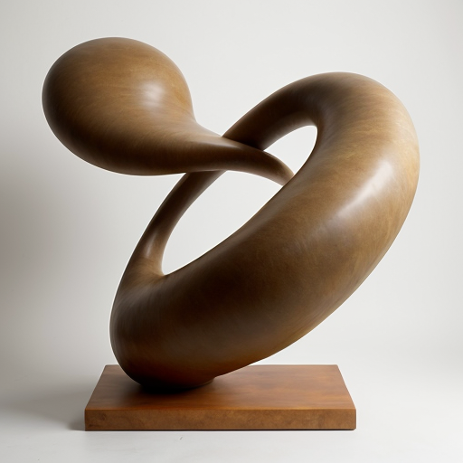 abstract biomorphic sculpture rounded edges tall
