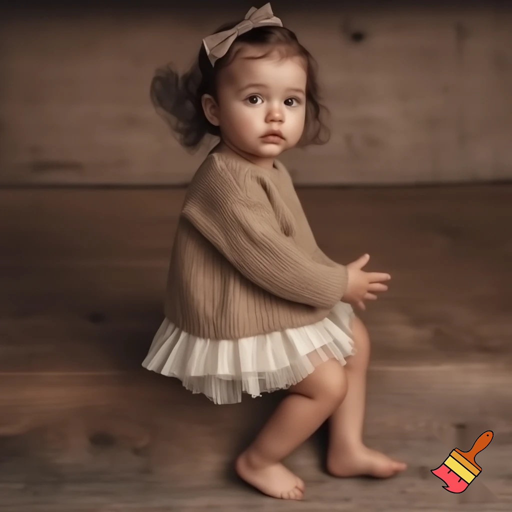 girl in little clothing