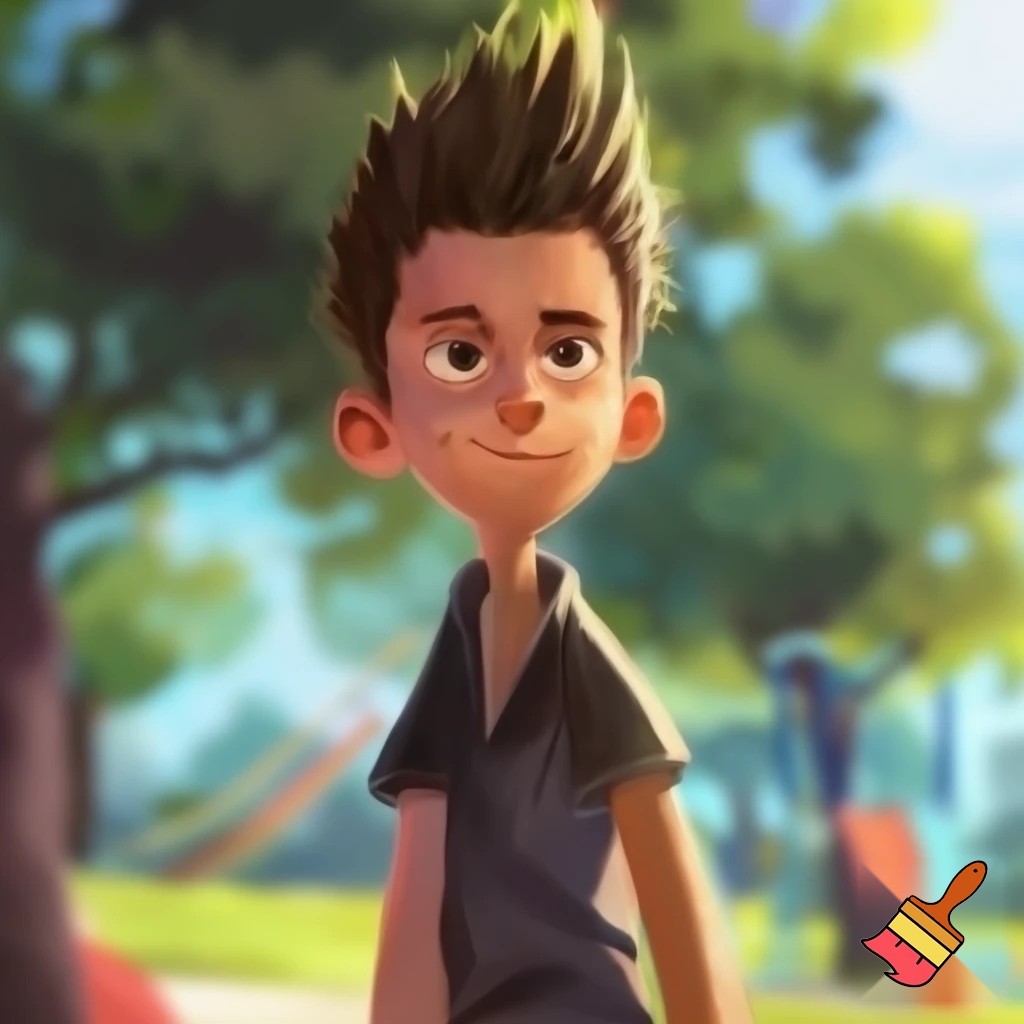 13 year old Boy with hair that looks like a toilet brush