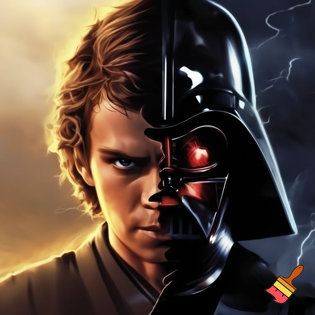 anakin skywalker mix with darth vader