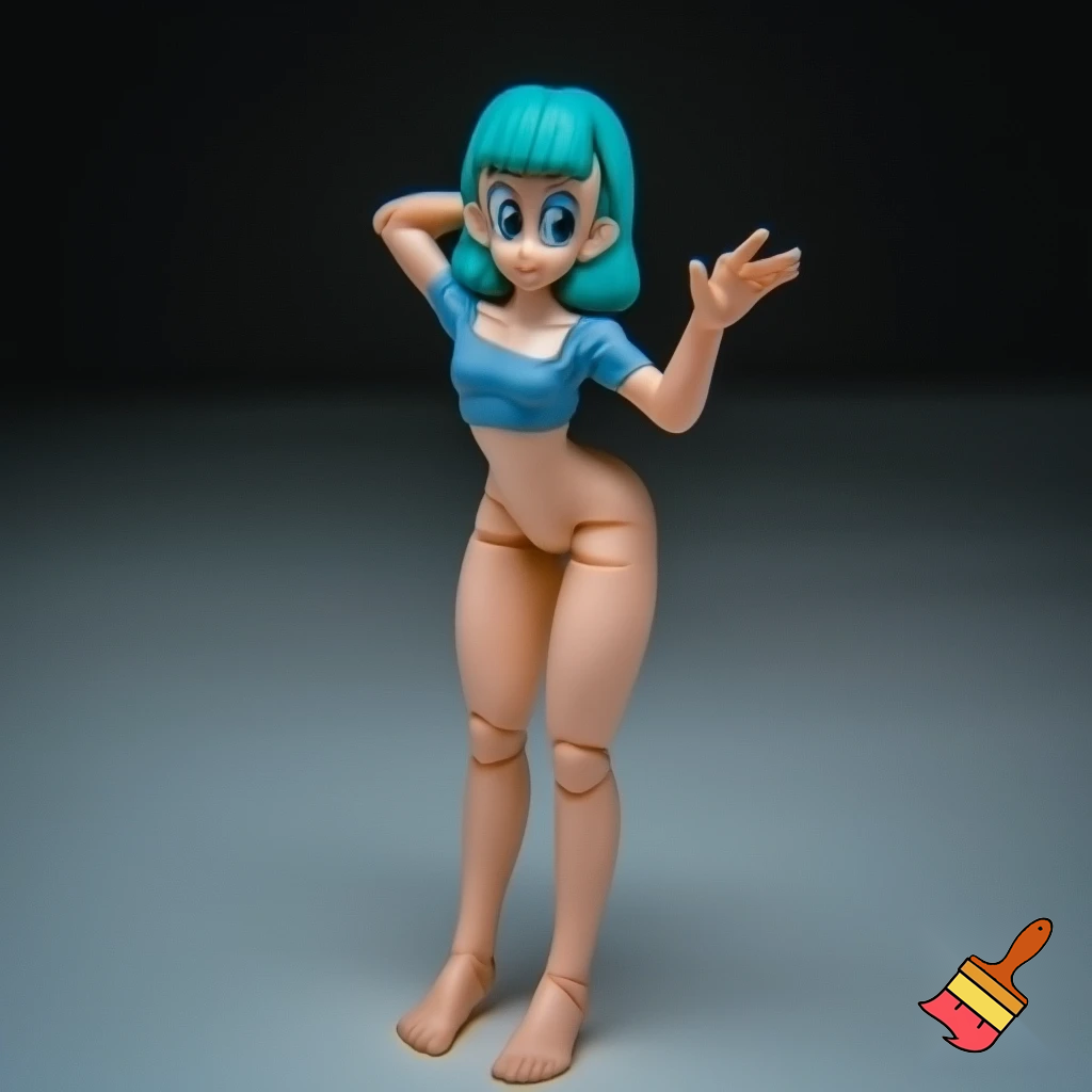 Bulma tutta nuda con le gambe
