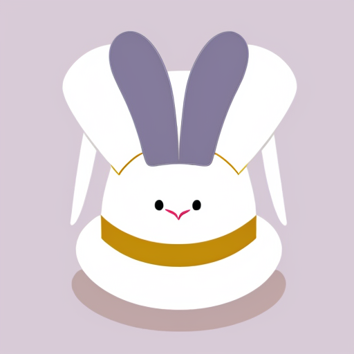 Easter bunny top hat headband, Easter bunny ears headband top hat purple and white and gold