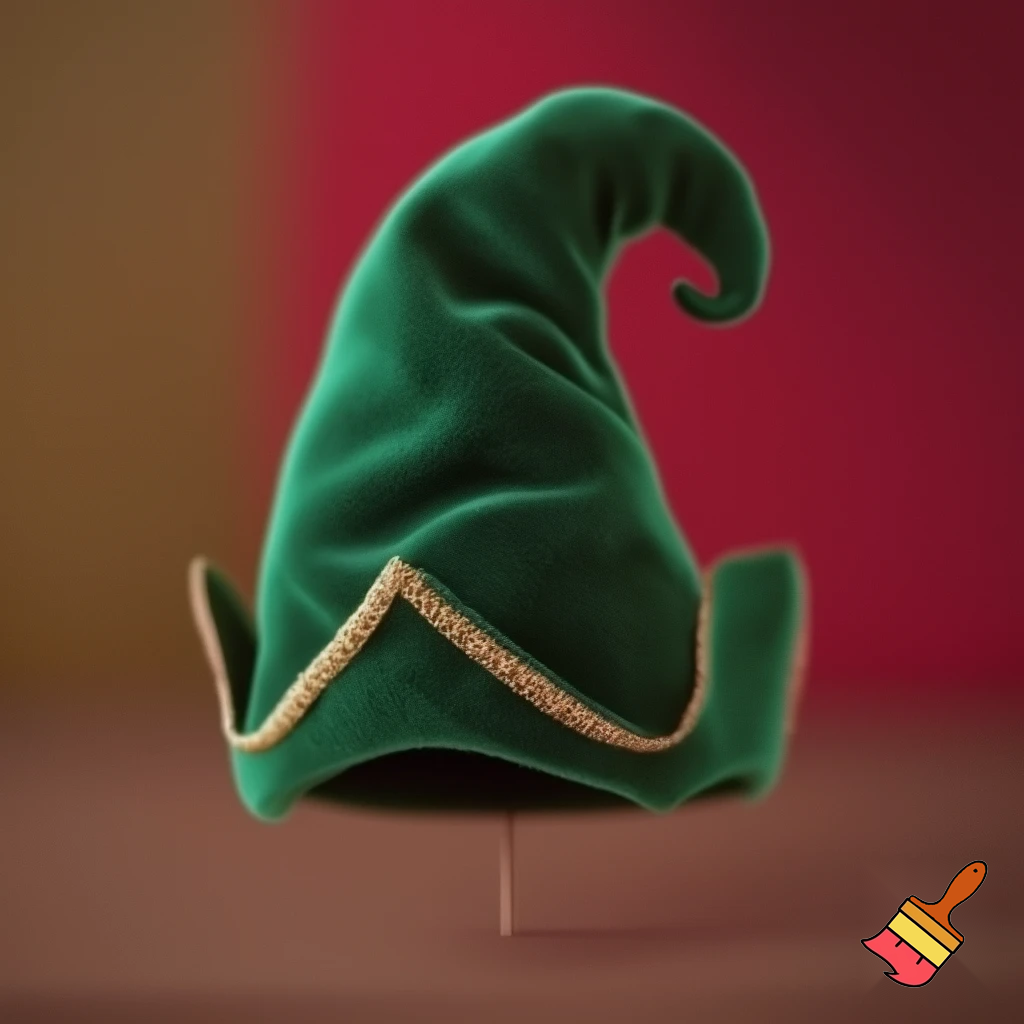 Christmas hat velvet elf on the shelf hat velvet