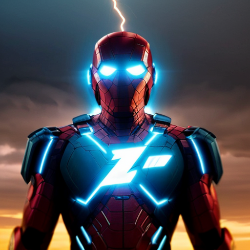 A handsome Asian man flying high above the clouds during a lightning storm, beginning to transform into a futuristic electric blue superhero, nano technology armor forming around his body piece by piece with glowing blue particles, sleek metallic suit with luminous neon blue energy lines, bright arc reactor glowing in his chest, helmet partially closing but still revealing part of his face, confident heroic expression, sharp jawline, short black hair, massive electric blue plasma wings made of lightning emerging from his back, powerful energy aura, cinematic dramatic lighting, volumetric clouds, epic camera movement, slow motion moments, ultra realistic, 8k, blockbuster superhero movie quality, marvel cinematic style, masterpiece