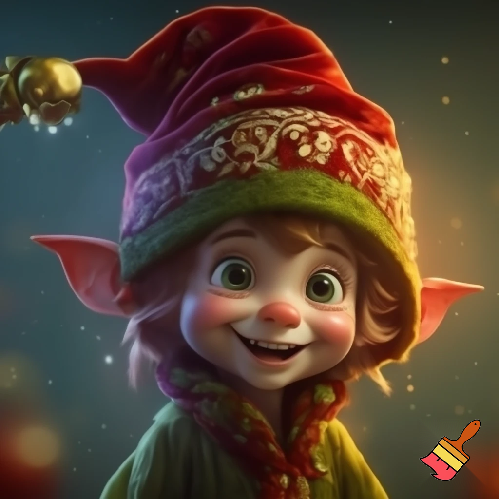 Christmas hat Elf on the elf hat velvet Christmas hat elf hat