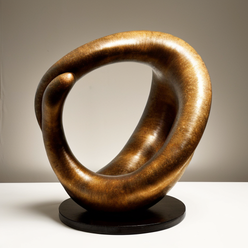abstract biomorphic sculpture rounded edges tall
