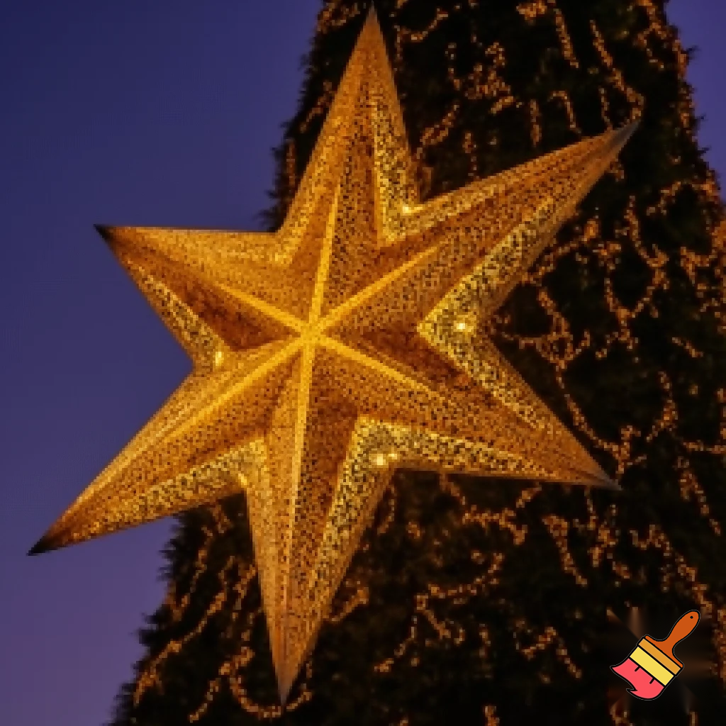 Biggest Christmas tree star