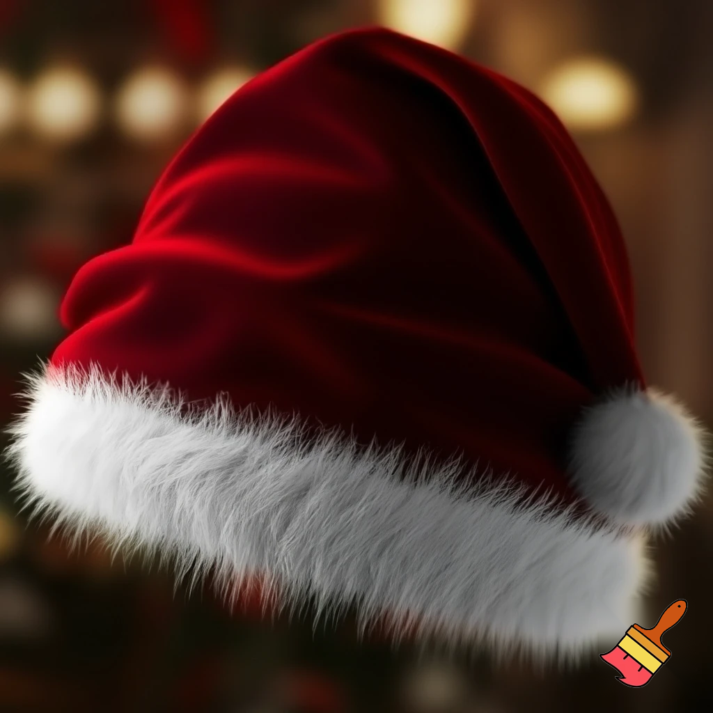 Christmas Santa Claus velvet hat delicate special delicate hat